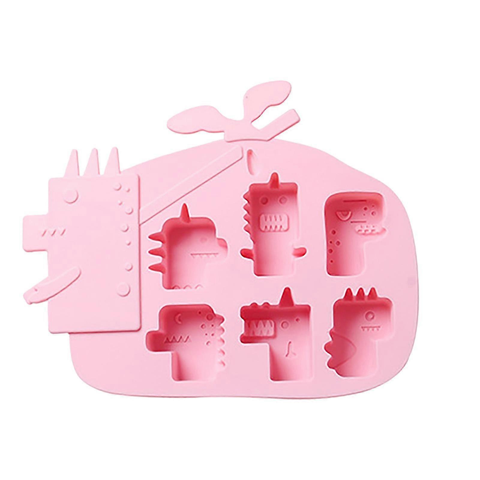 Creative 6 Dinosaur Shape Silicone Mold Cake Ice Chocolate Mold
