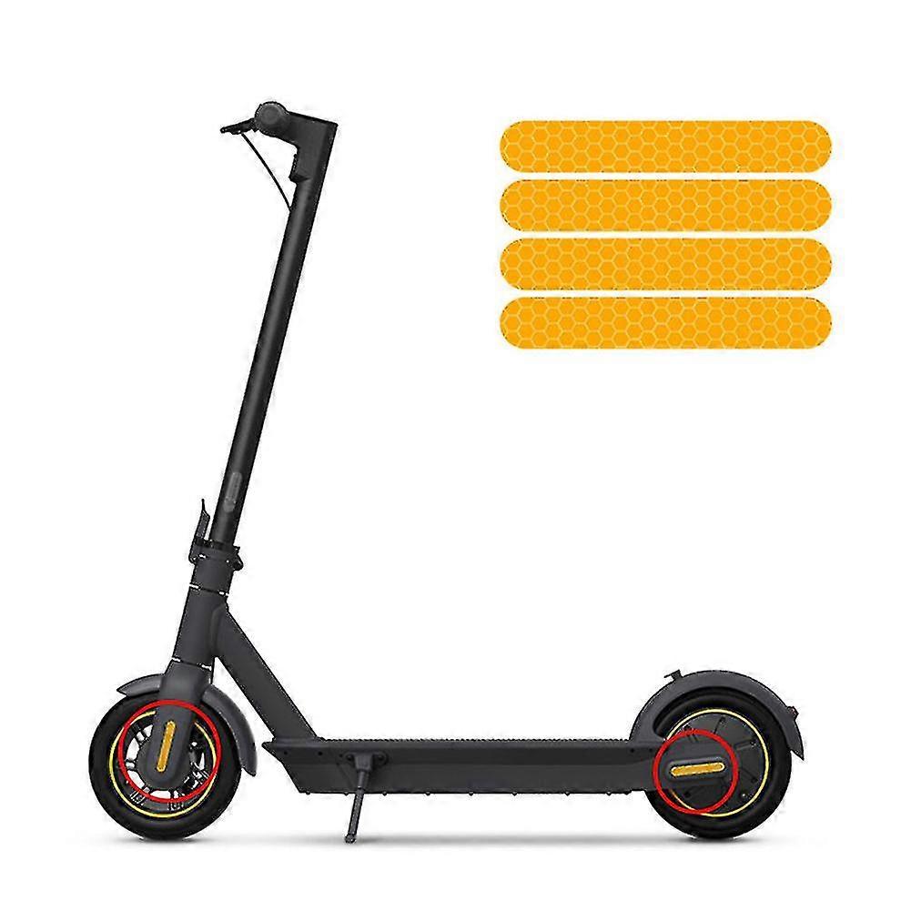 Adesivo riflettente anti-cursore anti-cursore per Ninebot Max G30 Accessori per la condivisione di anti-cursore Striscia di avvertimento di sicurezza notturna