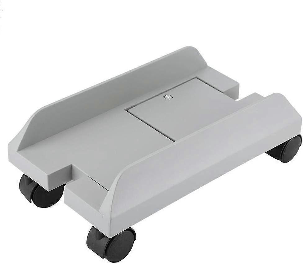 CPU Stand for PC Computer Case Tower Holder Bracket Mainframe Storage Rack with Brake with 4 Caster Wheels(Gray)