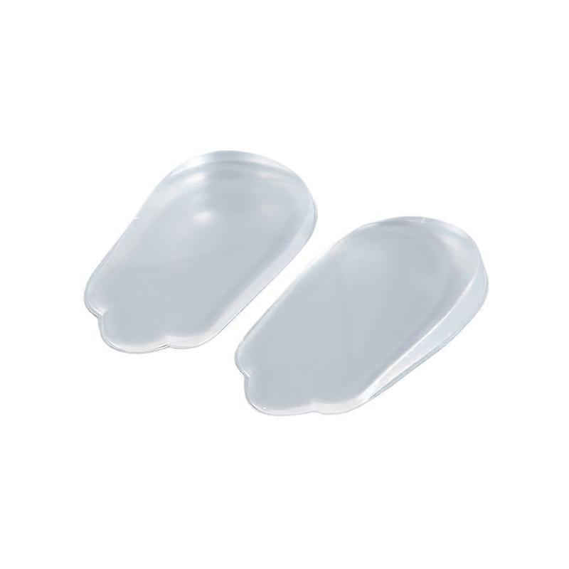 4 Pairs Clear Orthopedic Insoles Inserts Lateral Heel Wedge Soft Silicone Pads KAESI