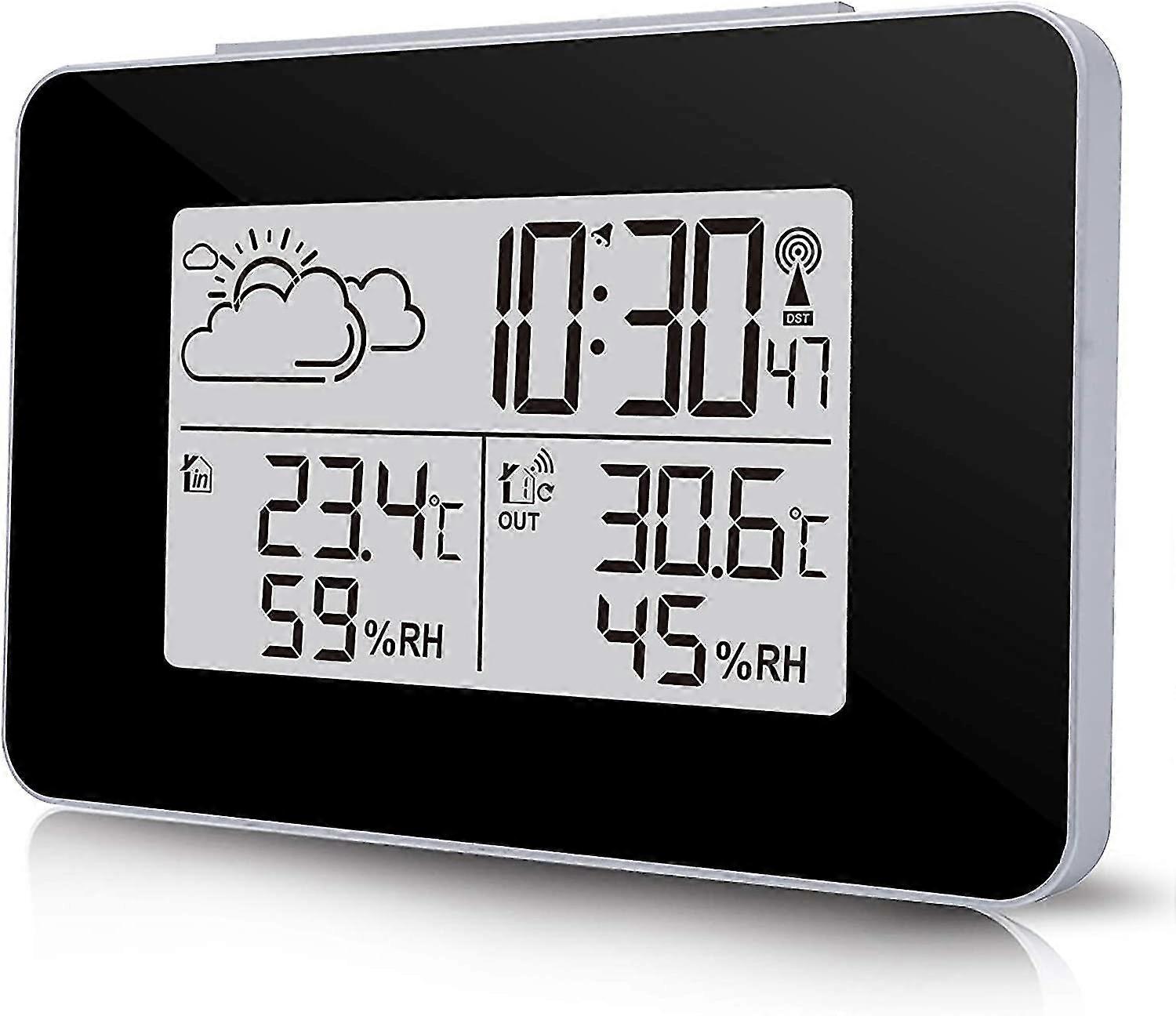 Wireless Weather Station, Digital Multifunctional Weather Clock With Outdoor Weather/temper