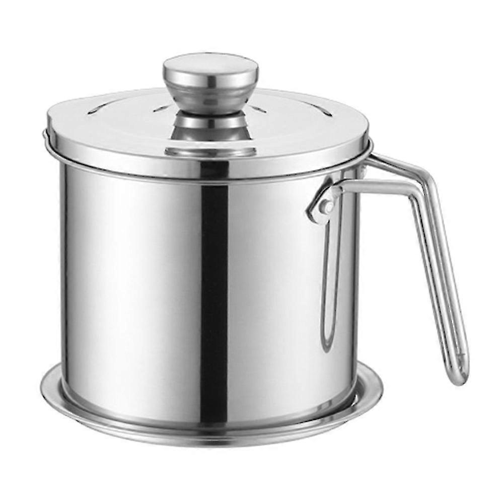 Bacon Grease Container 1.6l Cooking Oil Storage Can With Strainer,oil Strainer Potfor Storing Cooki