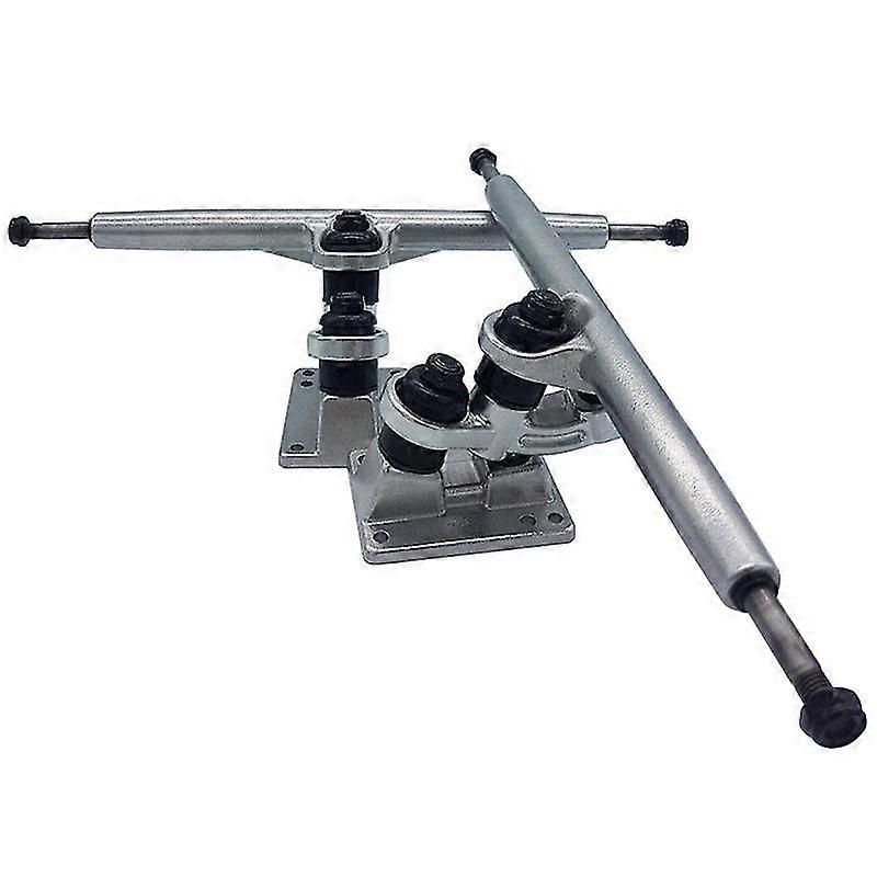 1 Pair Floor Longboard Trucks 9.25inch Skateboard Bracket,silver