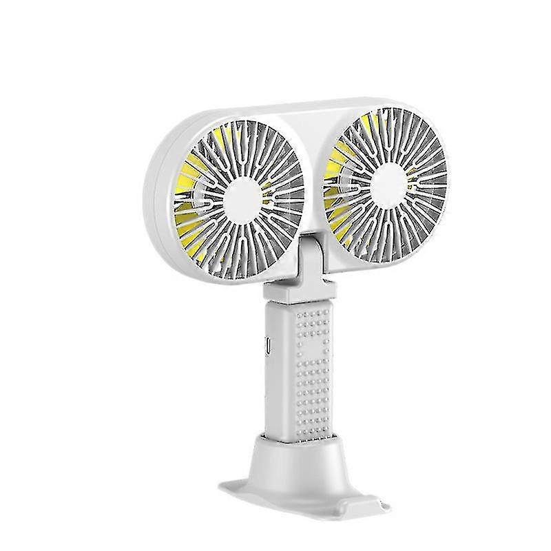Double-headed Handheld Fan Usb Rechargeable Desktop Fans