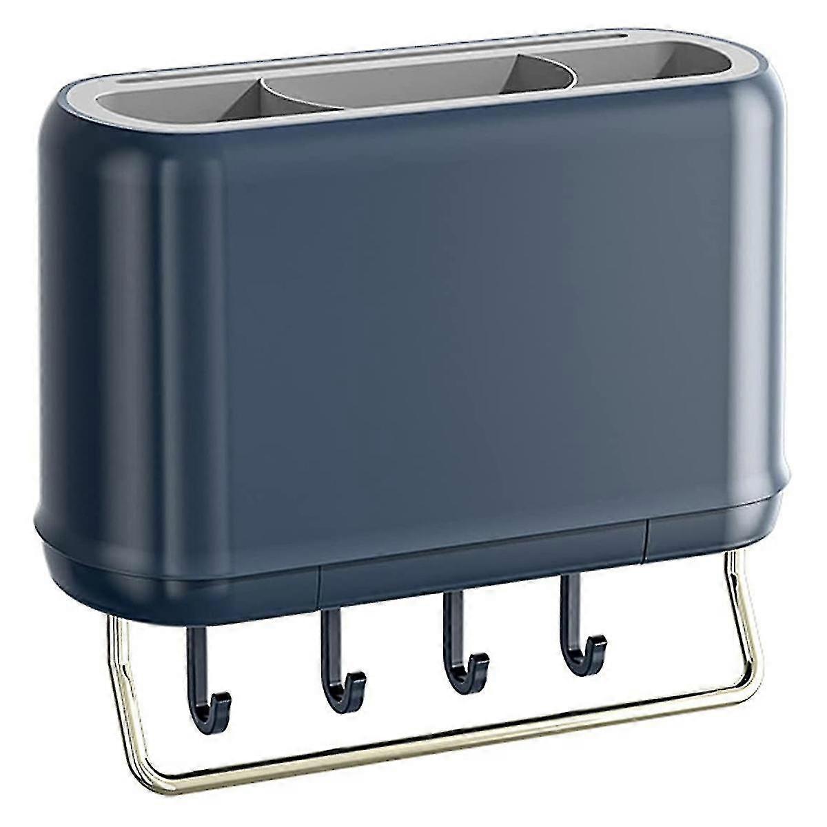 Kitchen Rack Cutlery Rack-support Wall-mounted-kitchen Rack Blue