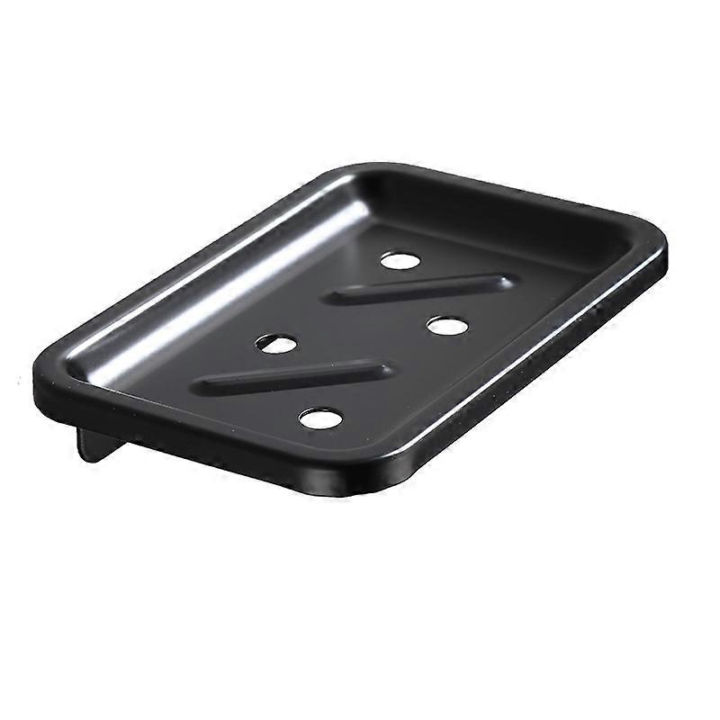 1pc black Wall  mounted Soap Dish Holder Case