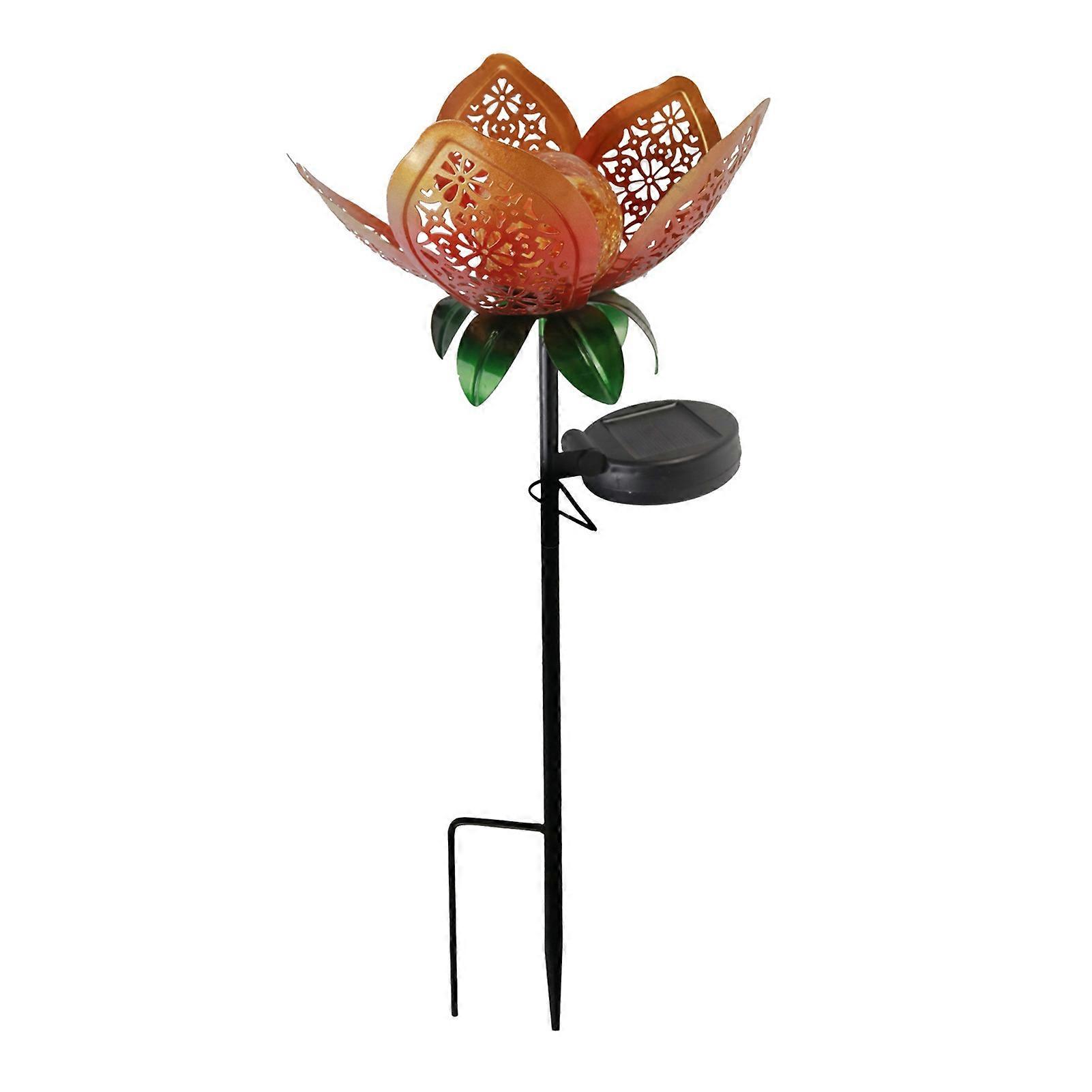 Walkway Light Waterproof Retro Warm White Light Solar LED Sun Moon Flame Light for Garden KAESI