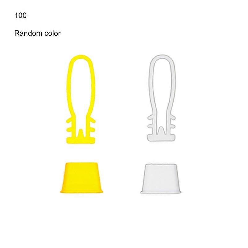 100Pcs Mesh Bags Convenient Reusable PE Breathable Garlic Ginger Packing Net Sacks Plastic Buckles for Market KAESI