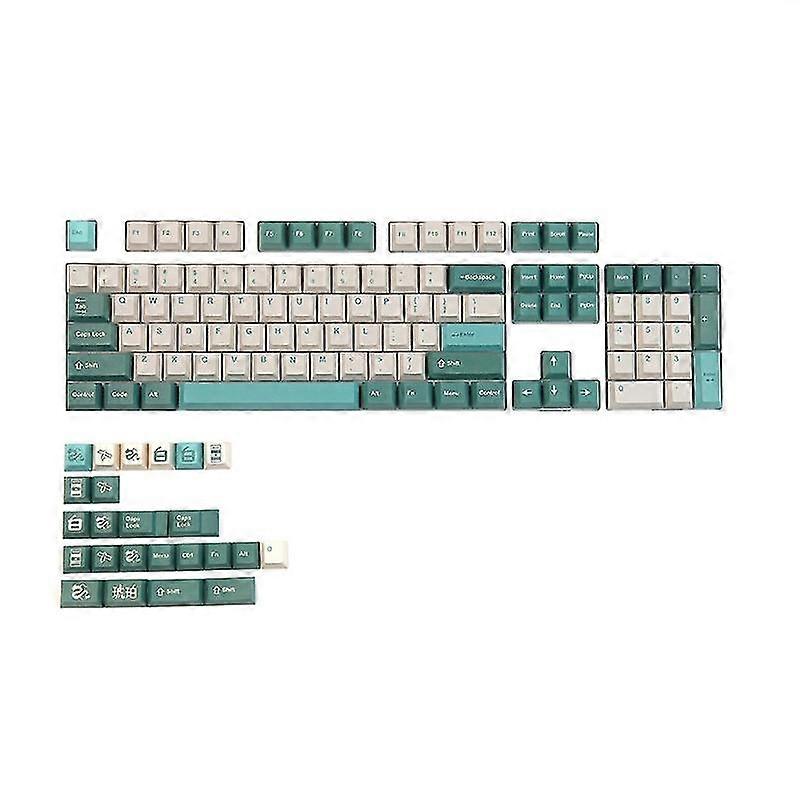 128-key Amber Keycap Pbt Dye Sublimation Cherry Mechanical Keyboard Keycaps