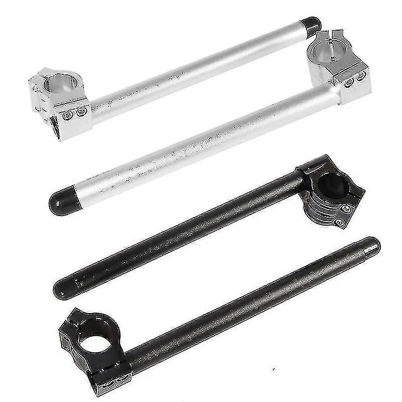 Motorcycle Handlebars 22mm Handlebar Clip-ons Fork Handle Bars Clip Ons For Universal Cafe Racer Motorcycle 31mm - 51mm Aluminum