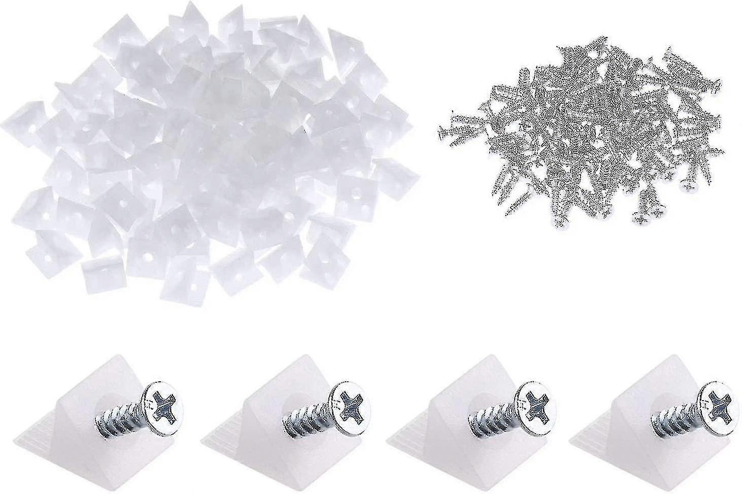 100 Packs Furniture Chest Drawer Bottom Repair Fixing Mending Wedges Drawer Plas