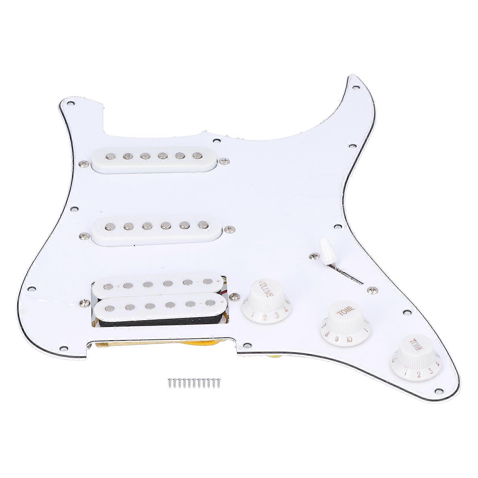 Electronic Guitar Pickguard 11Hole SSH Scratch Plate Backplate with Screws Pickup Kits