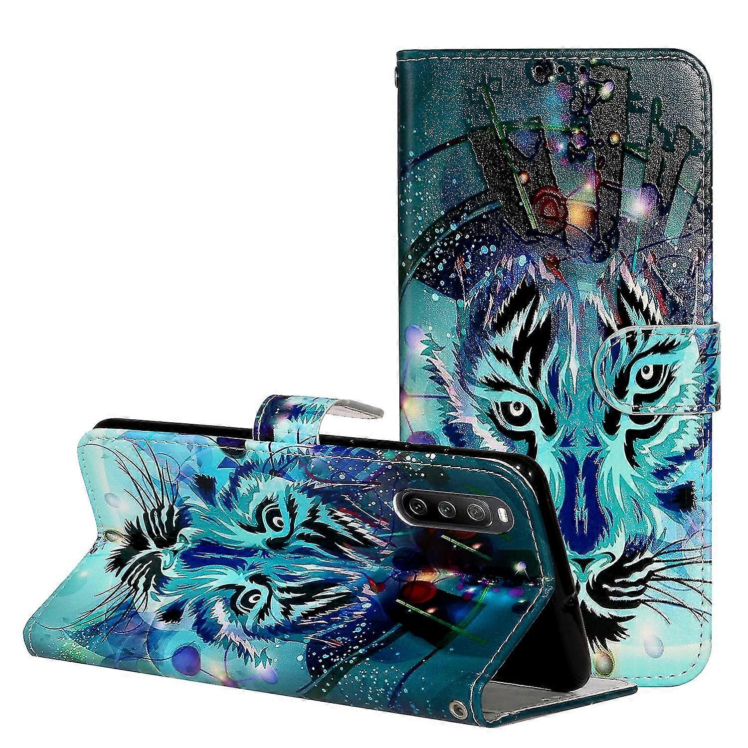 Compatible With Sony Xperia 10 V Wallet Case Pattern Printing Pu Leather Stand Phone Cover With Strap