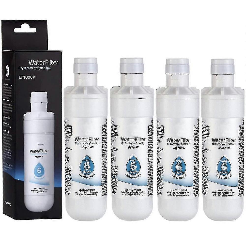 4 Pack For Lt1000p Adq747935 Genuine Refrigerator Water Filter Replacement