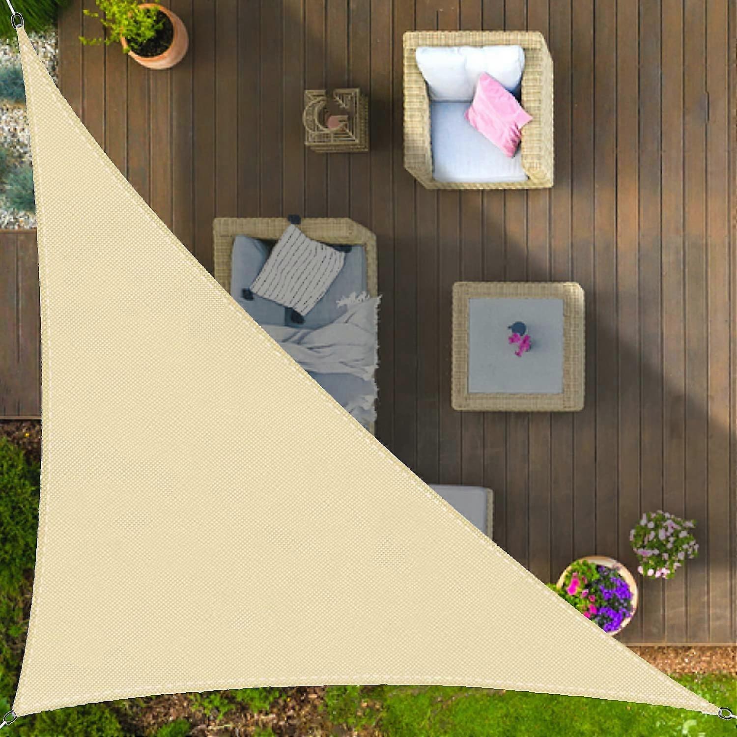 Right Angle Triangle Canopy 3m x 3m x 4.3m 98% UV Proof Canopy for Garden, Balcony and Courtyard