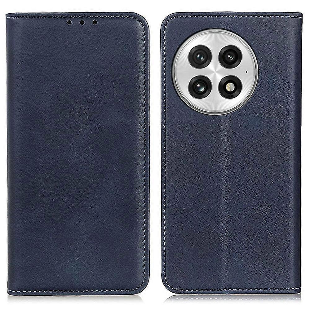 For OnePlus 13 Case Split Leather Flip Wallet Phone Cover - Blue