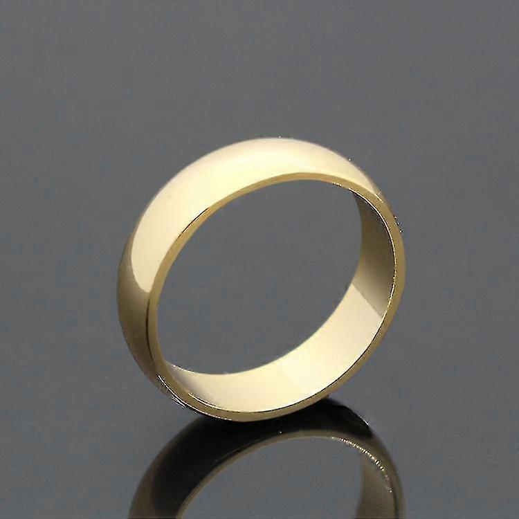 Gold Simple Glossy Ring - Gold Glossy Couple Ring