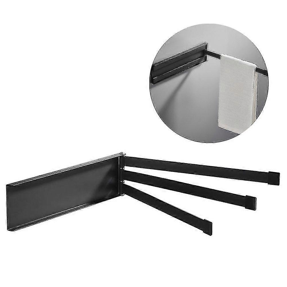 YYH-Folding Towel Bar And Rotatable Towel RackBlack