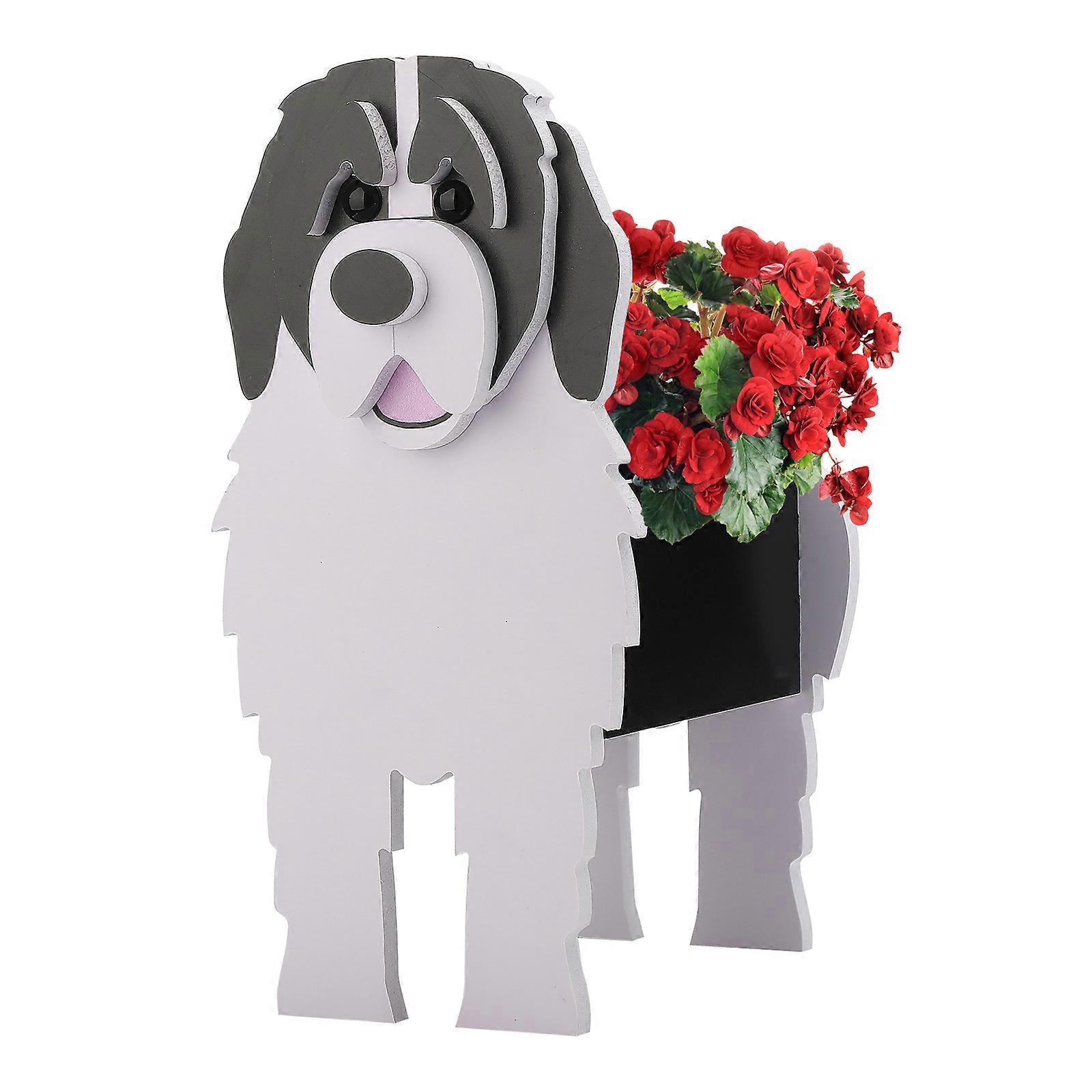 100% Νέο, Χειροποίητο Corgi Planter - Υπαίθρια φυτά Λουλούδια Γλάστρα Γραφείο Home Decor Δώρο