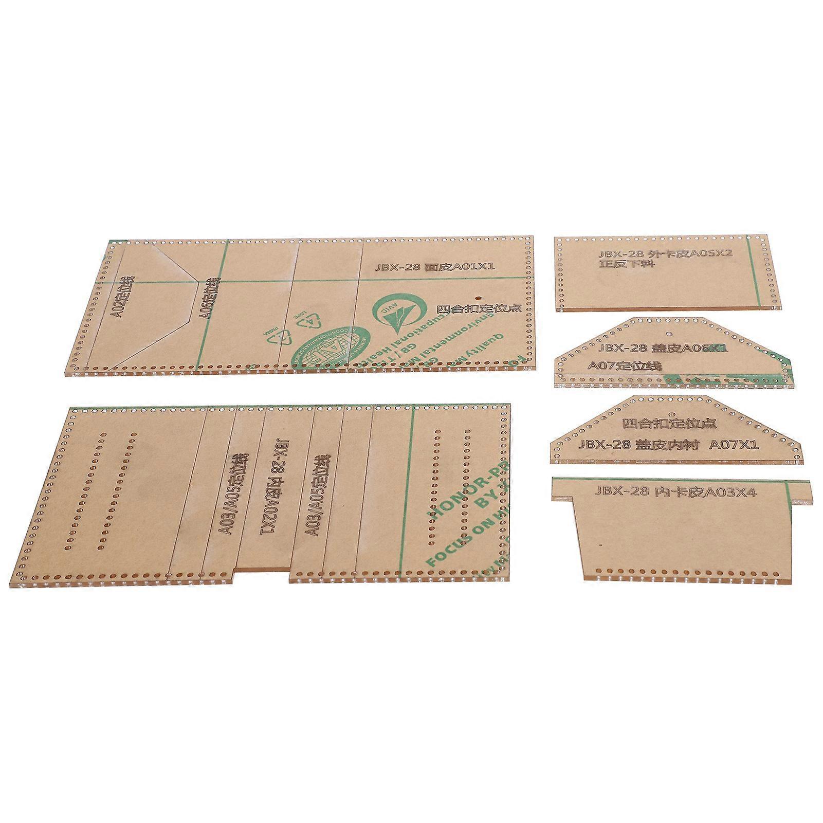 Clear Acrylic Stencil Template Transparent Short Wallet Pattern Craft Hand-Made Tools