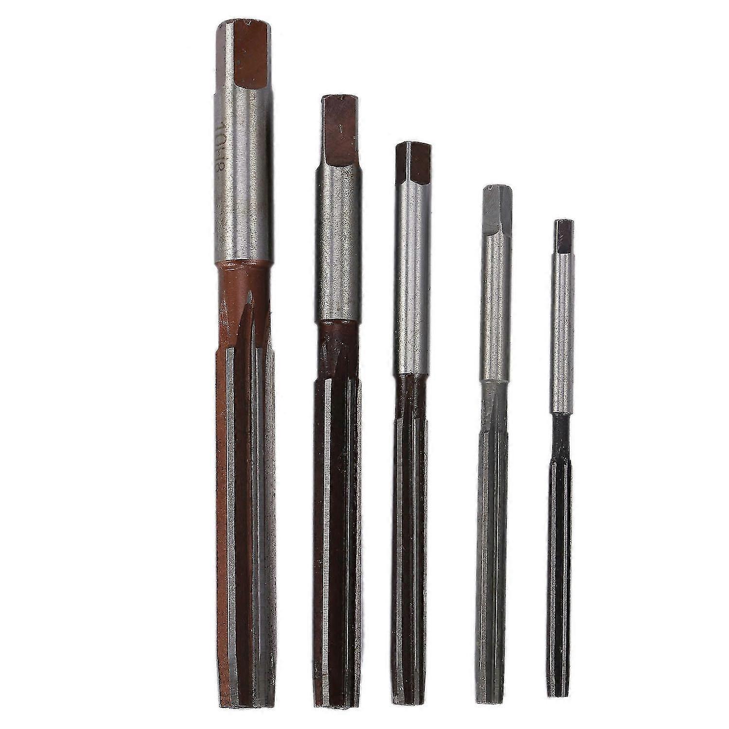 5pcs Hand Reamers Set H8 Chucking Straight Hand Reamers Set 4mm5mm6mm8mm10mm