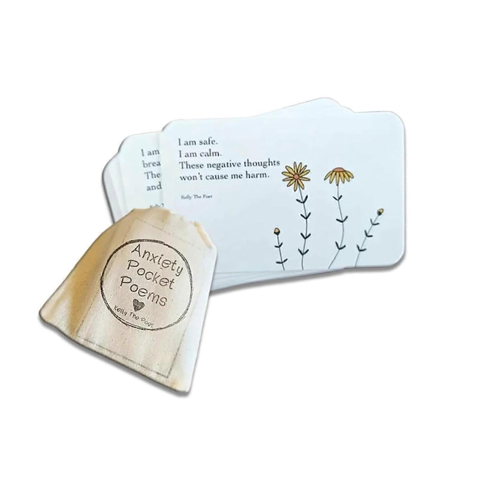 不安解消ポケットポエム、不安を振り払う、不安アファメーションカード