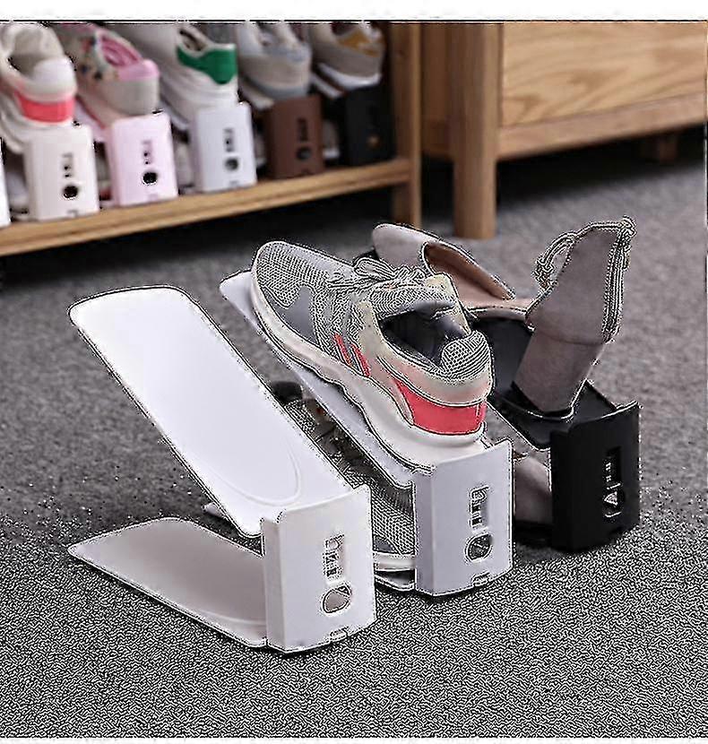 shoe slots organizer, shoe rack adjustable shoe stacker space saver