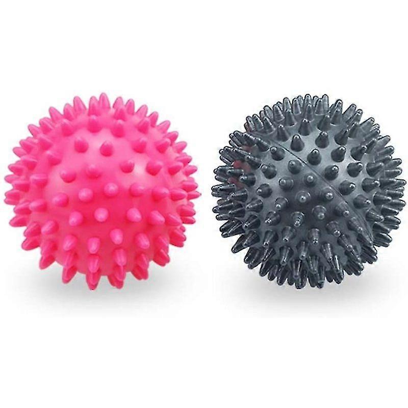 2 Pcs Hedgehog Ball Set With Knobs, For Back, Legs, Muscle Massage
