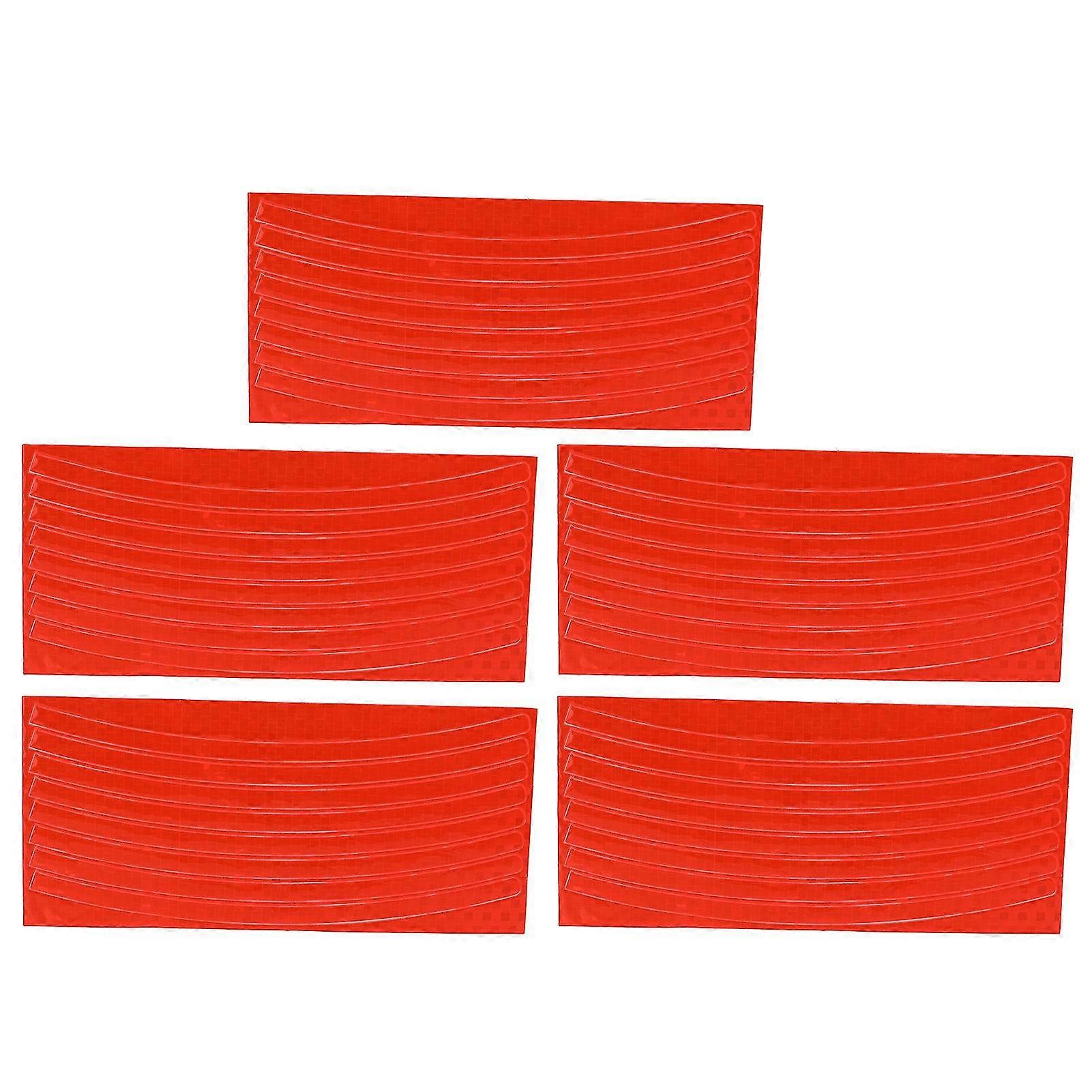 Reflective Stickers for Mountain Bikes High Temperature Resistant 5pcs Set