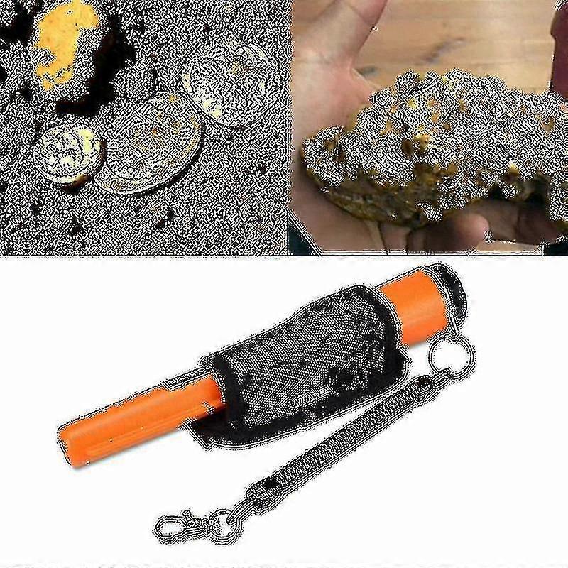 Handheld Metal Detector 360 Side Detection With Led Pinpoint Metal Detector Scanner, Yellow, 230 X 40 X 40 Mm