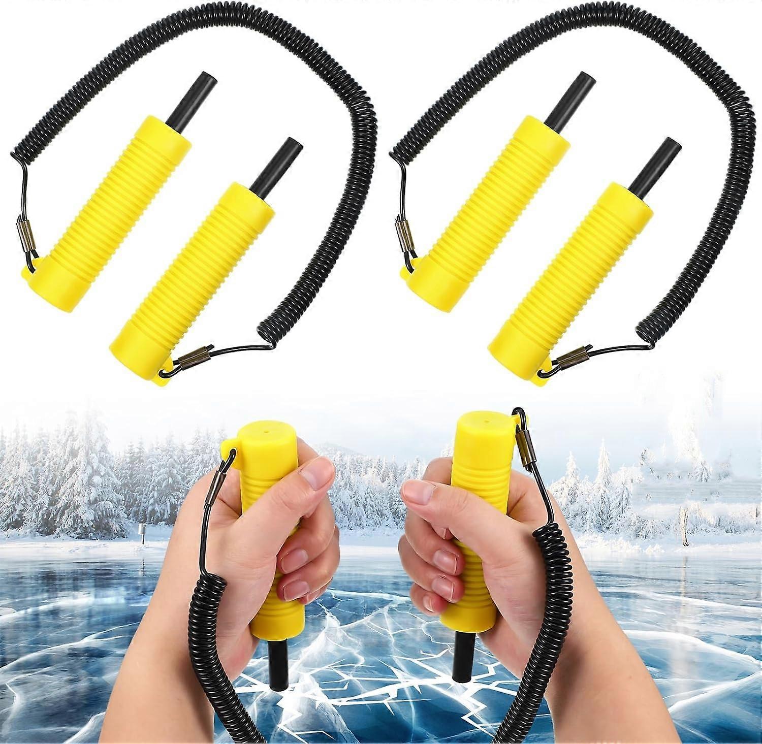 Sisäänvedettävät jäätikut, pilkkijä, turvapoiminnat, työkalut, jäänmurtotarvikkeet, hätävarusteet pilkkimiseen