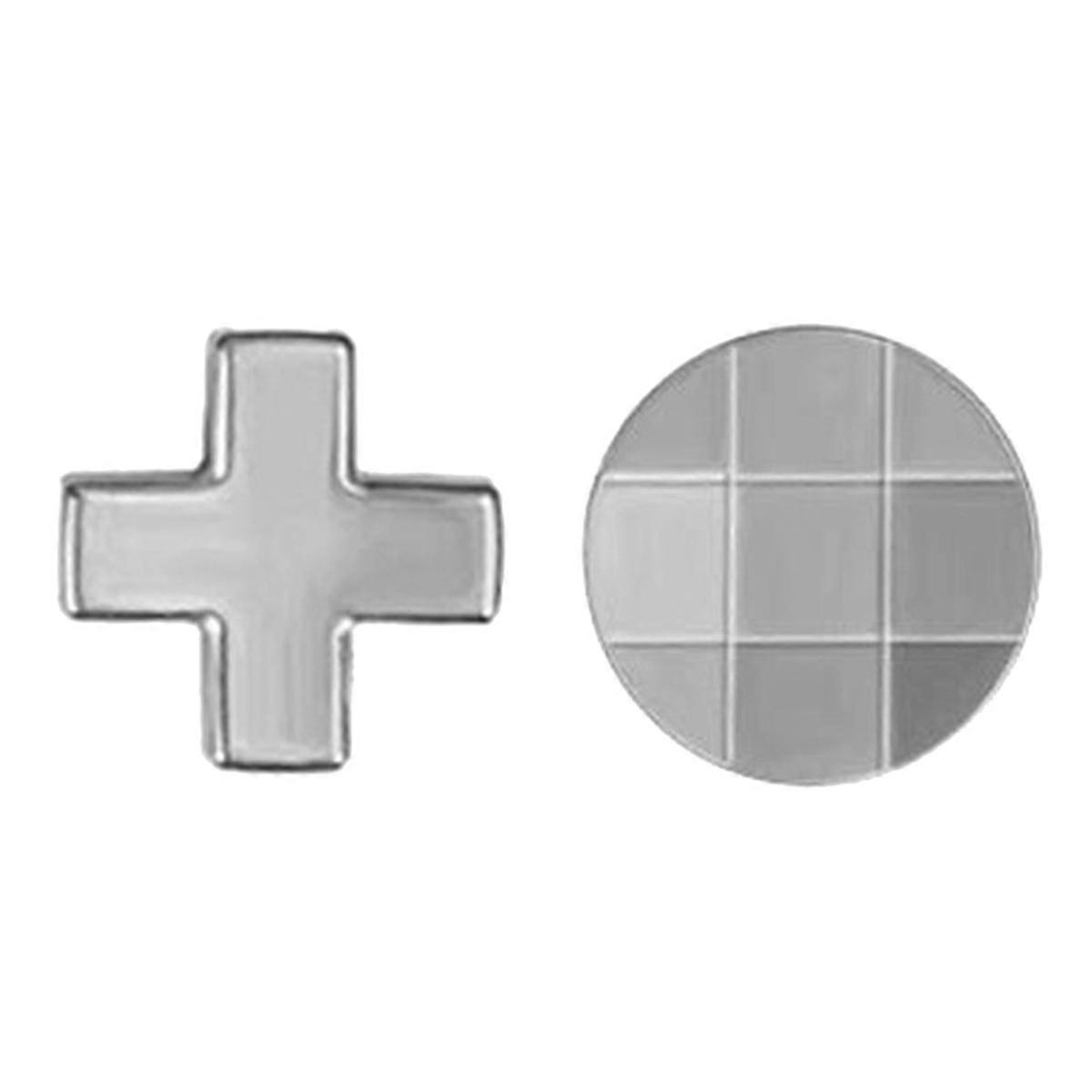 For Elite Series 2 2PCS D-Pad Gaming Metal Controller Parts Replacement Controller Component Set Silver