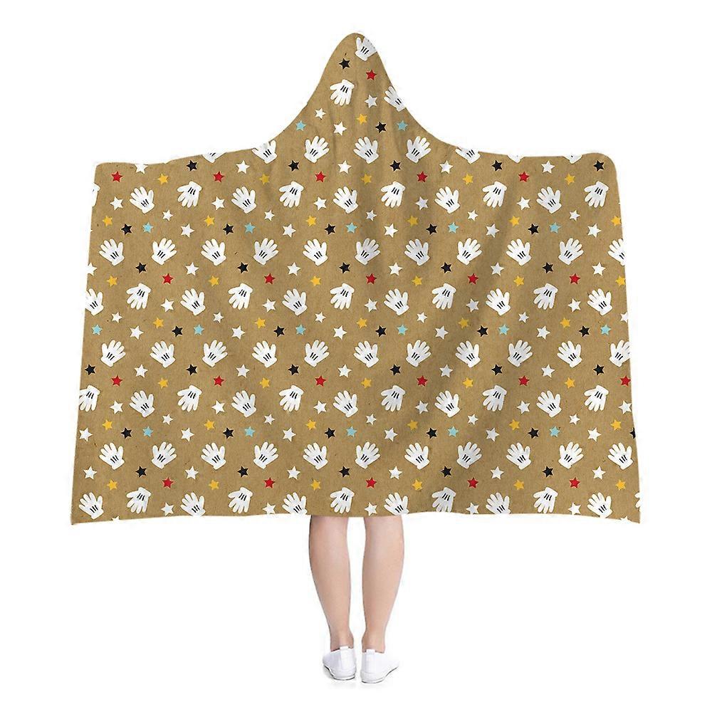 Cobertor quente de inverno Capa flanela capa com capuz sofá infantil nap cobertor presentes infantis-130 * 150cm