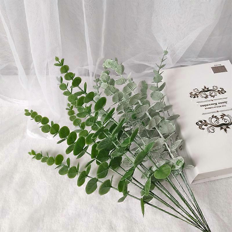 Variety of 1 bunch of artificial eucalyptus leaf stem eucalyptus branch artificial floral bouquet plant wedding holiday greenery
