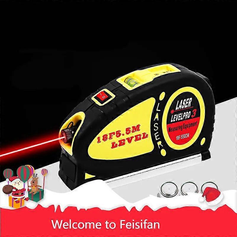 Multipurpose Infrared Laser Level Line Lasers, Vertical Measure Tape Aligner, Bubbles Ruler, Measuring and Diagnostic Tool, Hori