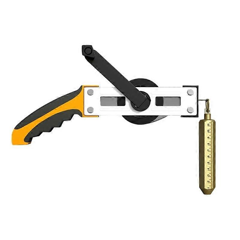 Oil Gauging Tapes 5/10/15/20/30M Measuring Ruler with Explosionproof Brass PlumbBob Tape Measure Rubber Handle R7UA
