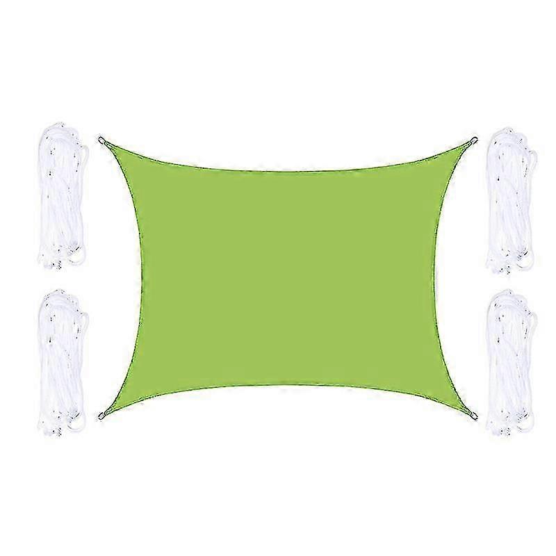 Parasole Vela Rettangolo Hdpe Traspirante 98% Uv Block 2x3 M Giardino Patio Outdoor Sunscreen Tenda da sole