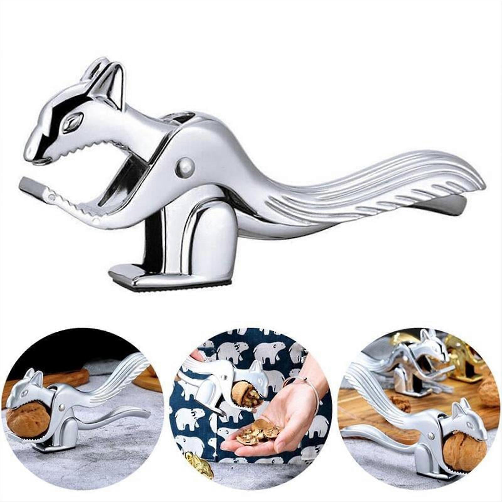 Squirrel Shape Zinc Alloy Walnut Plier Nutcracker Sheller Cutter Kitchen Tools,100& New