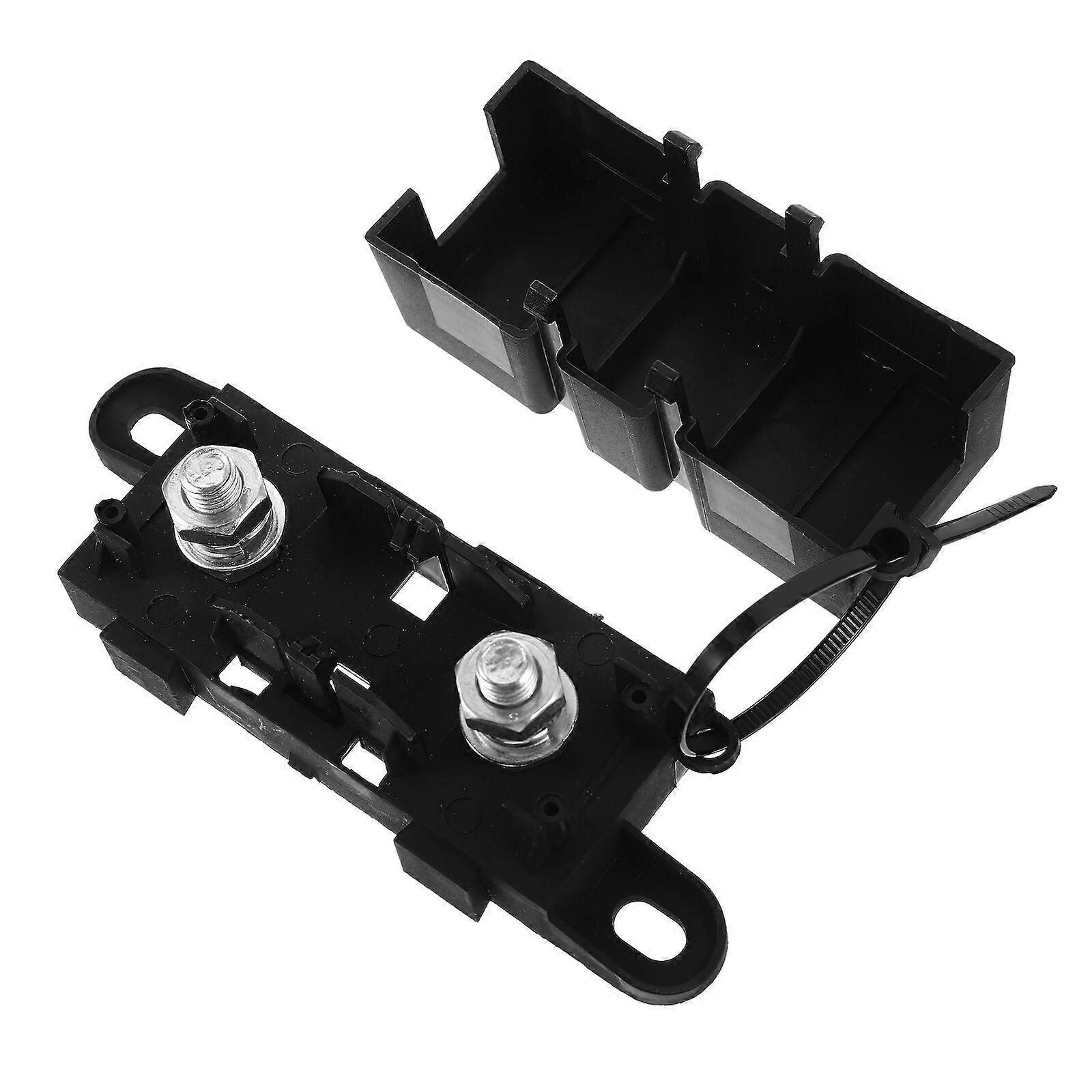 Car Truck Large Size M8 Threaded Bolt Splashproof Fuse Holder Box Block for 1 Mega-Backup