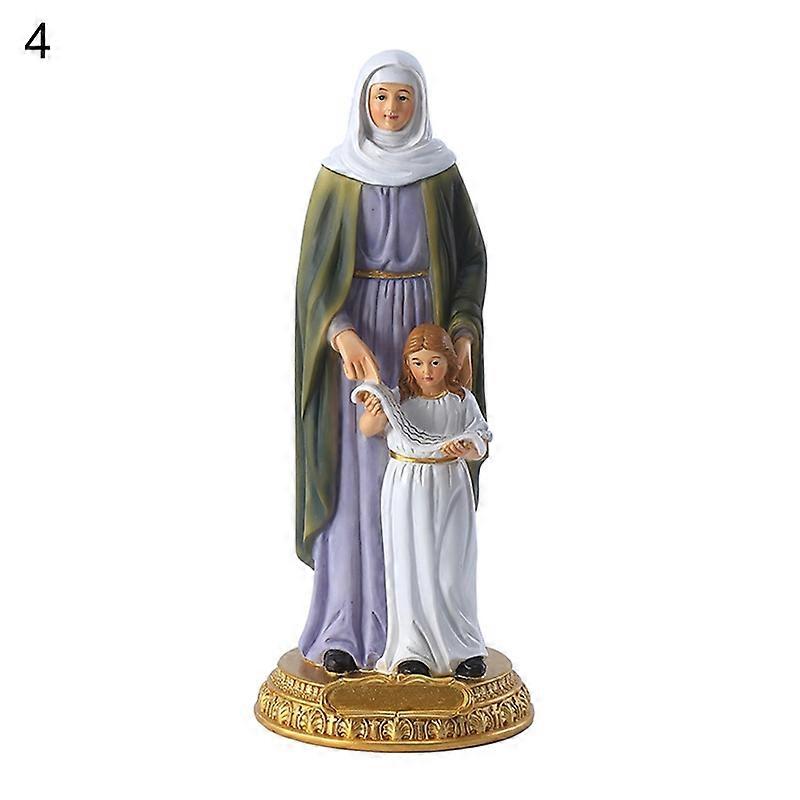 Vivid Virgin Mary Statue Decor Elegant Eye-catching Resin Statue Model for Home JIKAIX