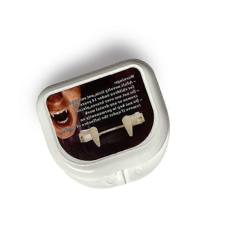 Vampire Fangs Teeth With Adhesive Scalable Cosplay Props Realistic Reusable Halloween Party Horror Decoration Halloween Event High Quality