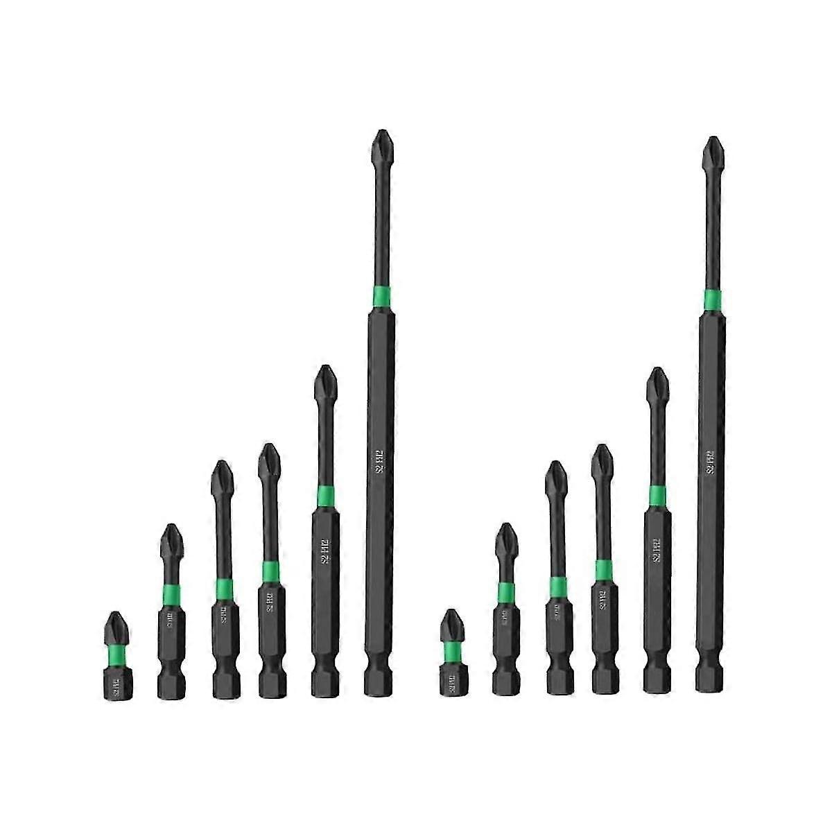 Magnetic Screwdriver Bit Set, 12pcs Magnetic Head Bits, Steel Screwdriver Bit For Power Screwdriver
