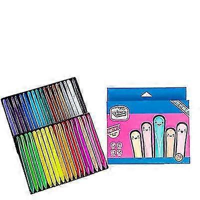 36 Colors Children's Triangle Crayons Student Color Drawing Crayons Set Safe And Non-toxic