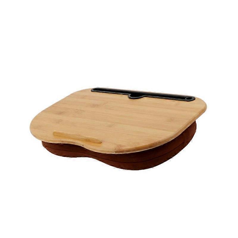 Lap Desk with Pillow Cushion,Laptop Stand with Slot for Tablet,Computer Bed Table for Travel,Support Up to 14inch Laptop