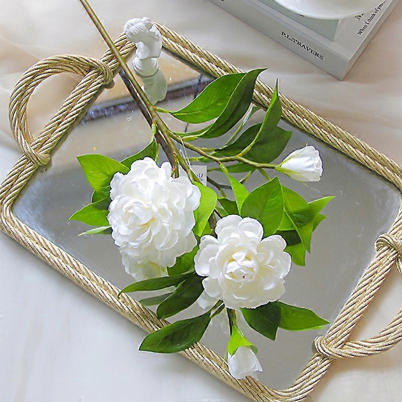 NEW 58cm Single Camellia Simulation Flower Gardenia Simulation Bouquet Christmas New Year Decoration False Flower Room Layout