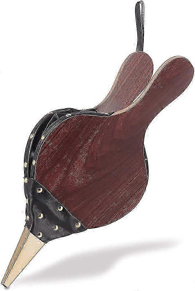 Large Wooden Bellows with Hanging Cord for Fireplaces and Grills, Small