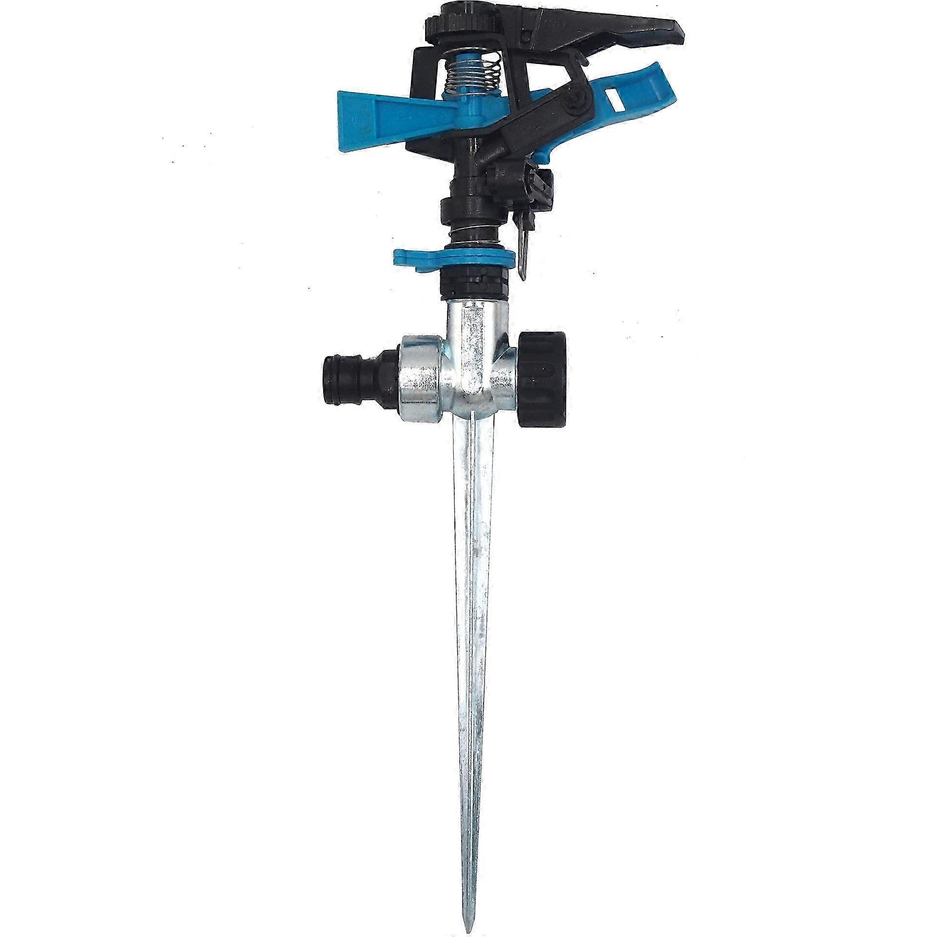 Garden Sprinkler, Sprinklers For Lawns,360 Degree Heavy Duty Impact Lawn Sprinkler Irrigation Sprayer with Metal Spike for Watering Plants Flowers Veg