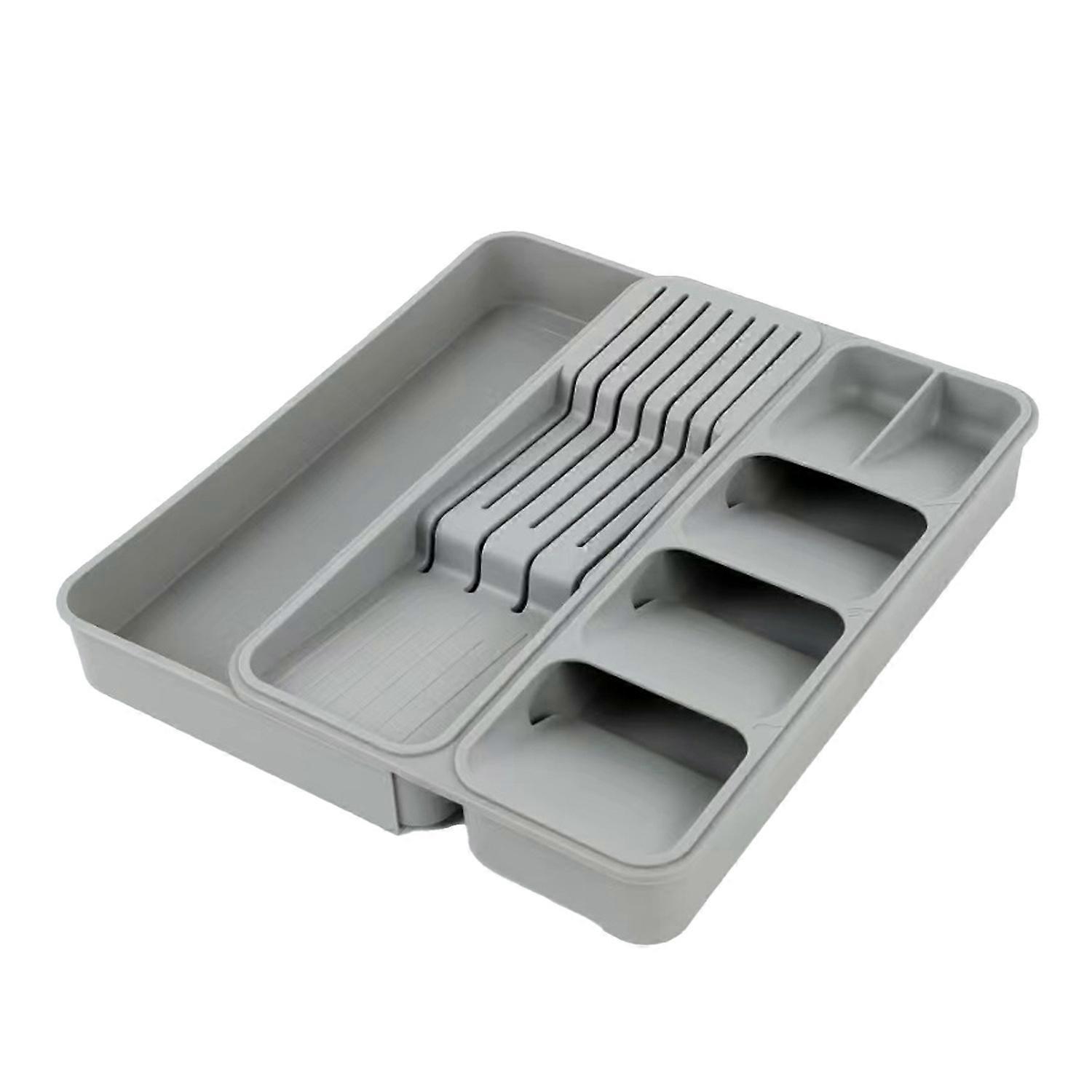 Cutlery Storage Box Classification Organization Expandable Large Capacity Multi Compartments