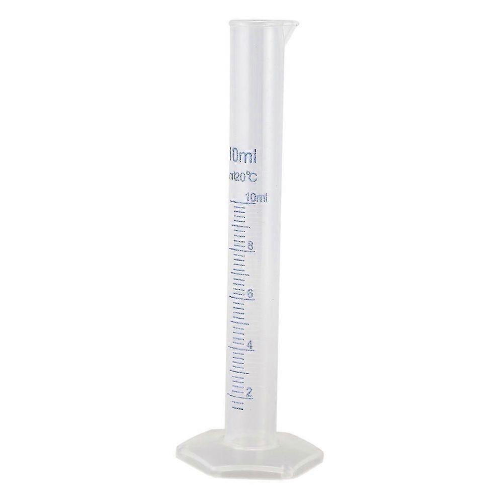 10 ml Transparent plastic graduated tube.