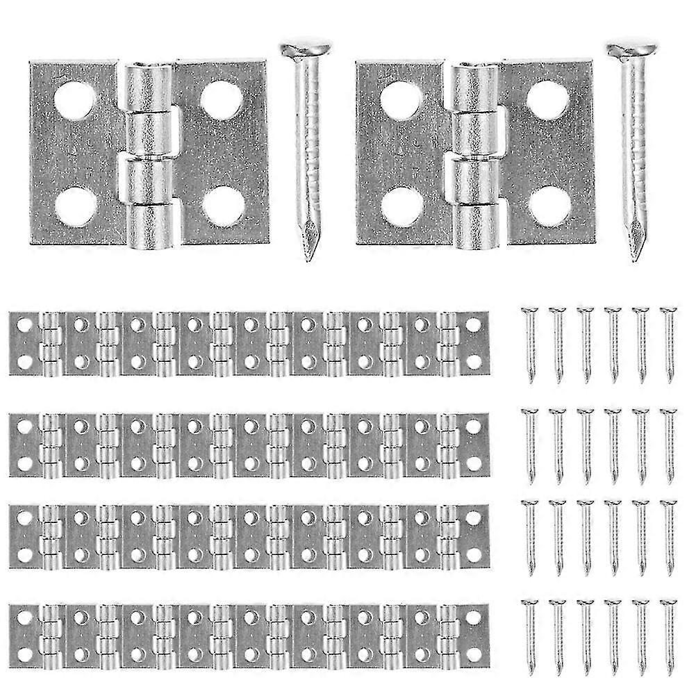 75pcs Folding Flip Hinge Mini Hinge Jewelry Box Hinge Miniature Hinge Practical Small Hinge